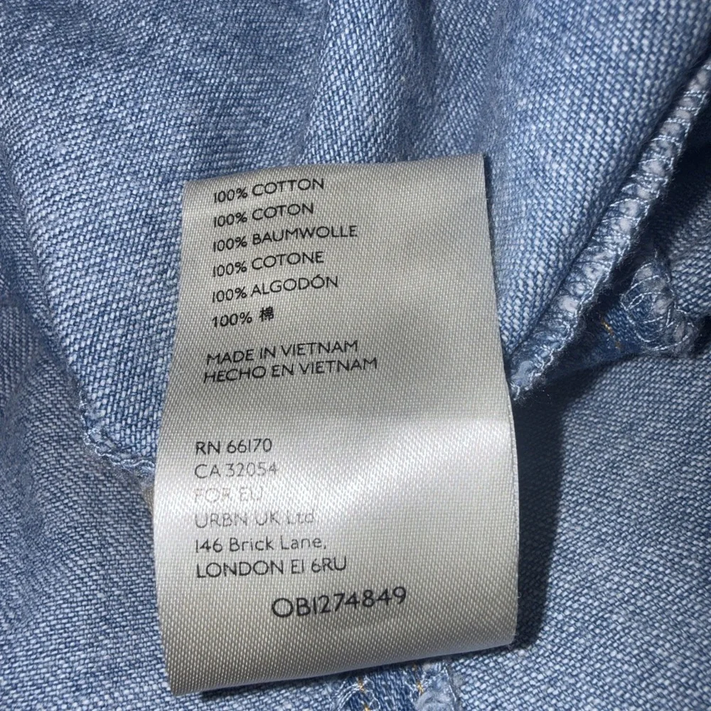 MAEVE By Anthropologie Coastal Cowgirl Button Front Corset Halter Denim Dress 2 - Picture 7 of 12